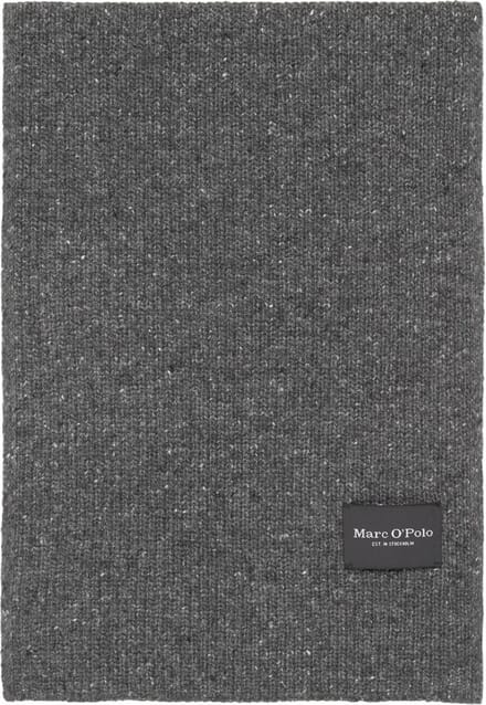 Marc O'Polo Sjaal Knitted Scarf Graphite Grey Melange Antraciet