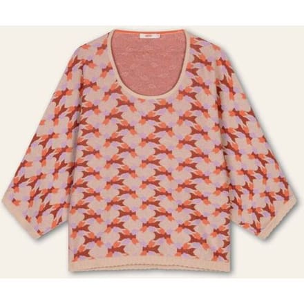 Oilily Katika Gebreide Top- maatS Living Coral