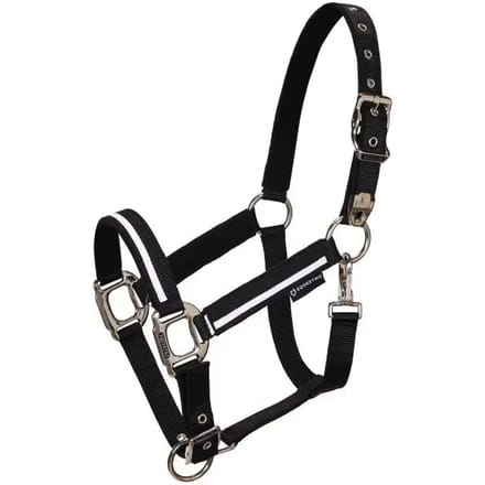 Nylon paardenhalster Equestro White Trim