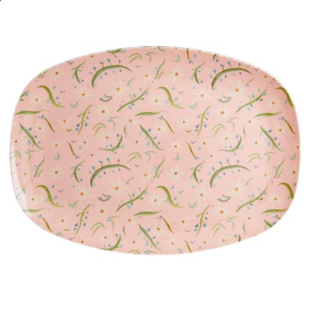 Rice melamine bord vierkant delightful daisies