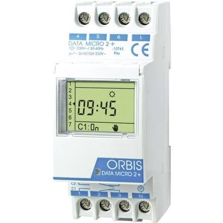 ORBIS Zeitschalttechnik DATA MICRO-2 + 230 V DIN-rail schakelklok Digitaal 250 V/AC