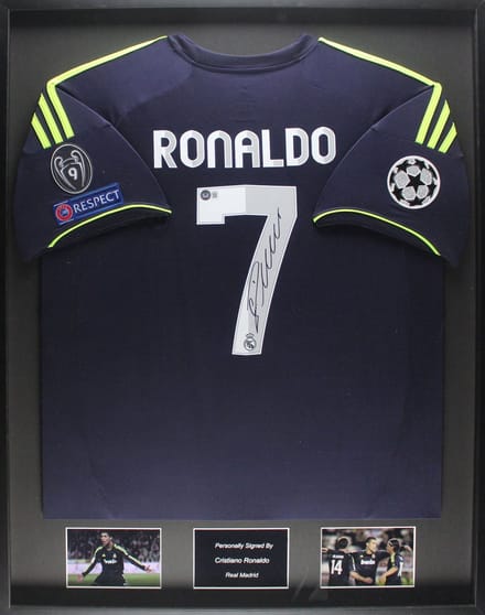 Cristiano Ronaldo Real Madrid 12/13 ingelijst uit shirt