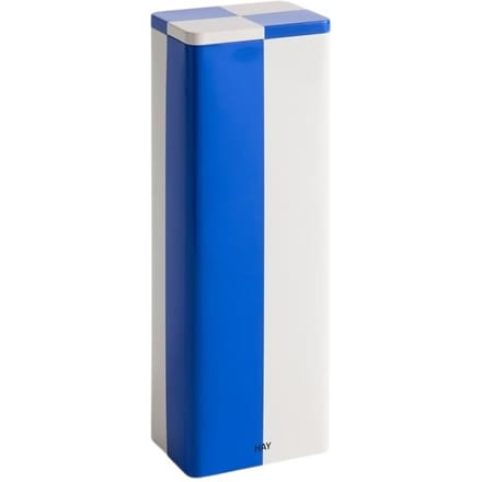HAY Blikken Container Slim - HAYTinContainerBlueOffWhite