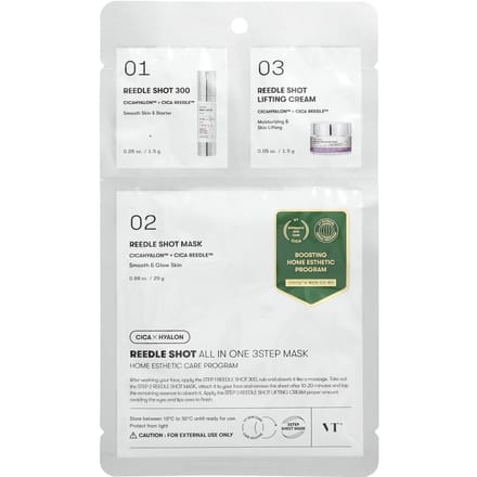 [VT Cosmetics] Reedle Shot All In One 3 Step Mask 1EA white