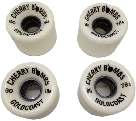 Goldcoast Cherry Bombs 60 mm 78A Cruiser Longboard wielen Wit