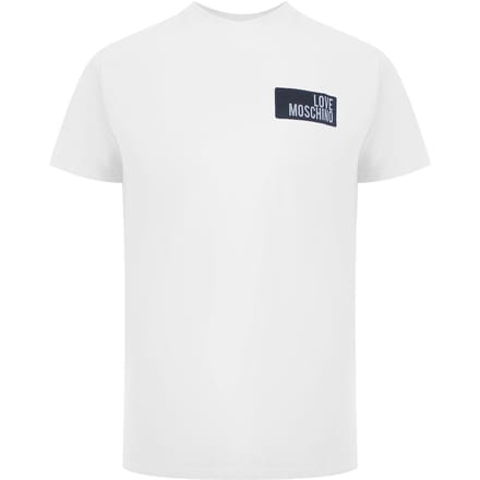 Love Moschino Box Logo Wit T-shirt