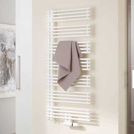 Kermi Diveo bathroom radiator 60 x 4.6 x 132 cm, left version with center connection DVN1A1300602OXK
