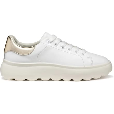 GEOX SPHERICA EC4.1 DAMES Sneakers - WIT/LICHTGOUD - Maat 41