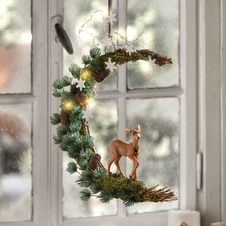 LOBERON Decoratief hangobject Isnara bruin/groen