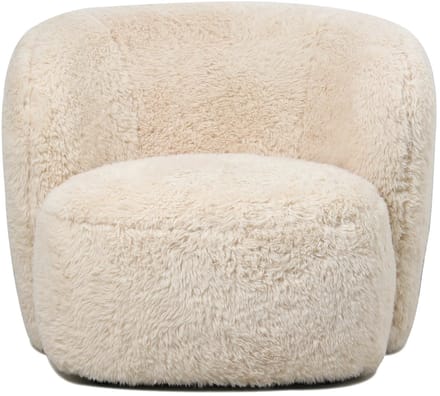 PTMD Aphrodite Fauteuil Small Fur Beige