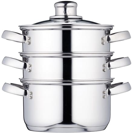 SVN® Stoomkoker - Stoomkokers - Stoompan -Grijs - ‎24cm x 31cm x 43cm