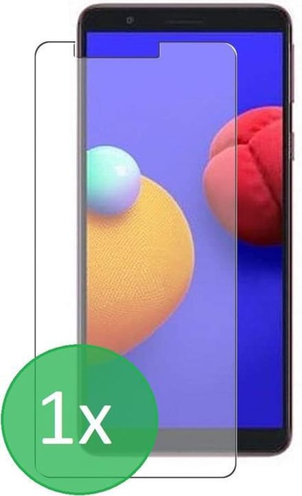 Glasplaatje Geschikt voor: Samsung Galaxy A01 Core - 1x Screenprotector - screen protector - glas - bescherm - beschermglas