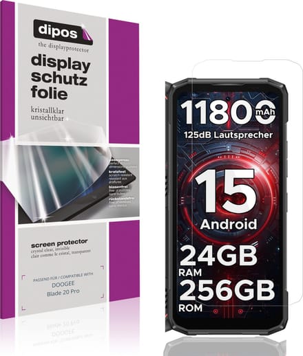 dipos – 4x Beschermfolie geschikt voor DOOGEE Blade 20 Pro | Krasbestendige & heldere Screenprotector Ultra-Thin