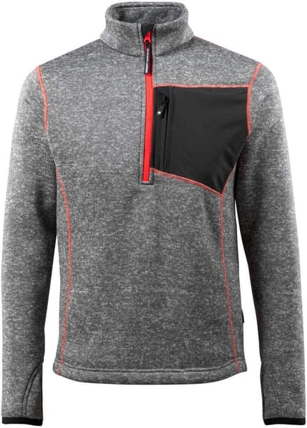 Mascot Hardwear Gebreide trui met korte rits 50149-951 - grijs-gemêleerd - M