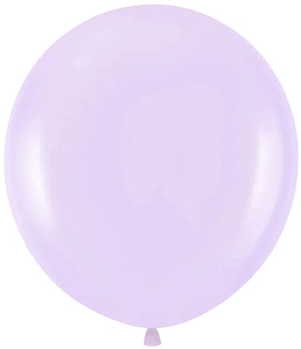 2 midi-ballonnen in macaron-palet lavendel, 45 cm