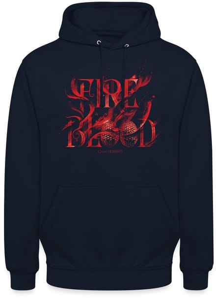 Game Of Thrones Huis Targaryen Fire & Blood Hoodie Unisex