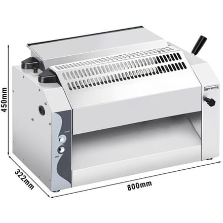 GGM Gastro Teigausroller - für 520mm Pasta- & Pizzateig - Teigdicke 0 bis 10mm