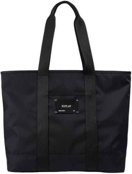 REPLAY shopper schoudertas Shopper Black zwart