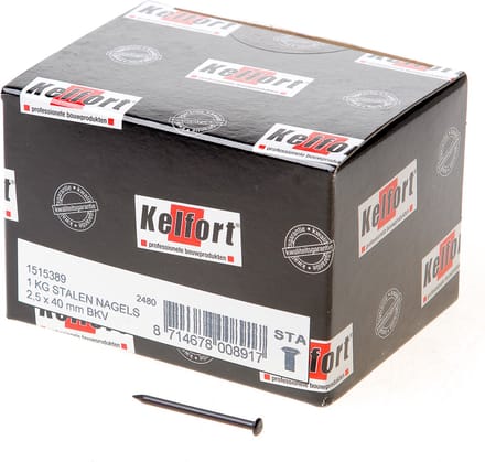 Kelfort Stalen nagel 52-54 RC bombe kop 40 x 2.5mm 1kg