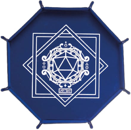 Lapi Toys - Pitjesbak XL - Dobbelsteenbak - Dice tray - Dobbelbak - Dobbelpiste - ⌀36 cm - Blauw