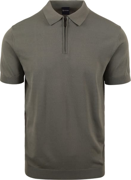 Suitable Half Zip Polo Groen - Maat XXL - Heren