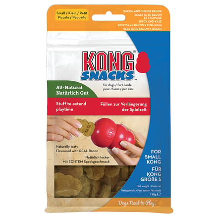 KONG Snacks Bacon & Kaas - Voordeelpakket: 4 x 198 g (Maat S)