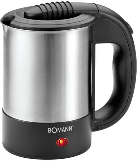 Reiswaterkoker 0,5 liter met RVS behuizing en accessoires