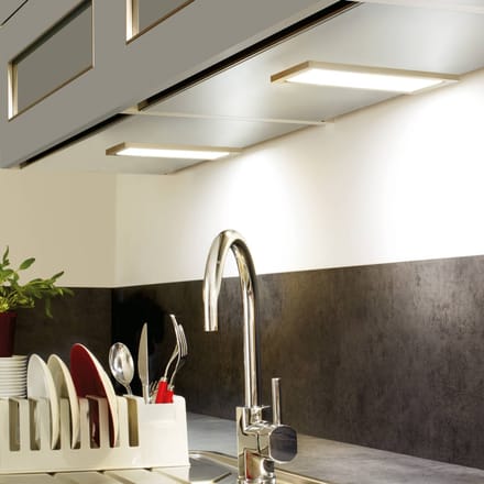 Hera Platte onderbouwlamp LED Sky roestvrij staal 3.000K
