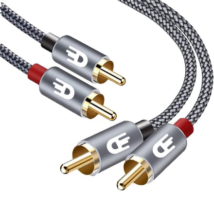 Drivv. Premium Tulp Stereo Audio Kabel - 2RCA naar 2RCA - Tulp Kabel - 3 meter