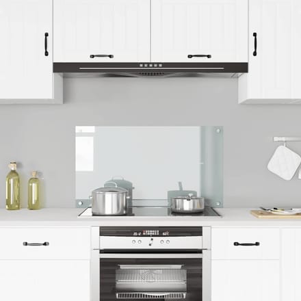 vidaXL - Spatscherm - keuken - 90x50 - cm - gehard - glas - transparant