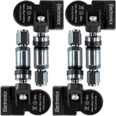 Bandenspanningssensoren - TPMS sensoren - Voertuig Veiligheid - Voorgeprogrammeerd - 433 Mhz - Donkergrijs
