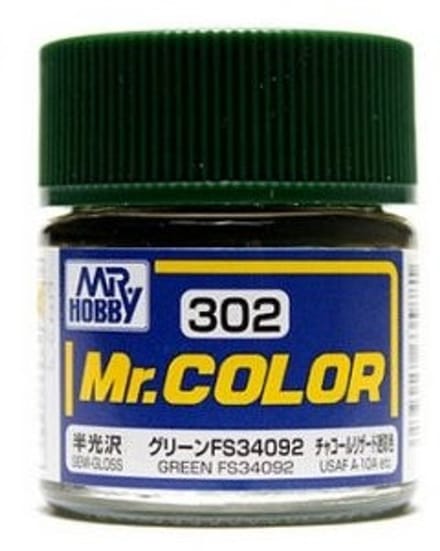 Gunze Mr. Hobby C-302 - Mr. Color 10 ml Green FS34092 - Lacquer Modelbouwverf