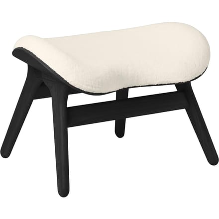 UMAGE A Conversation Piece Ottoman - eiken zwart - knuffelwit