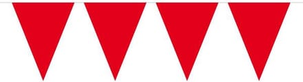 Folat - Vlaggenlijn XL Effen Rood 10 meter