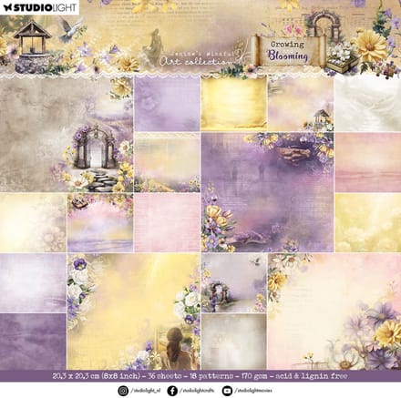 Design Paper pad Background paper - JMA Growing & blooming nr. 320