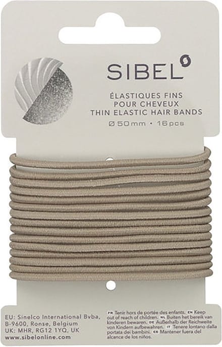 Sibel Dunne Haarelastiek Blond 16 Stuks