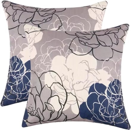 buitenkussen hoes 2stuks 45x45 art bloemen design5