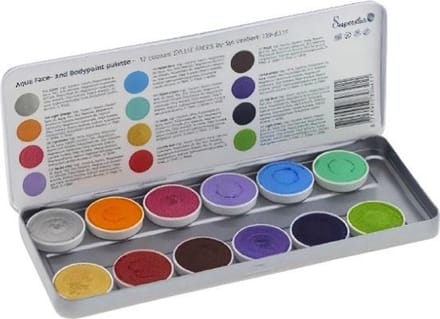 Superstar Schmink Palette Syllie Faces 60 Ml Metaal 13-delig