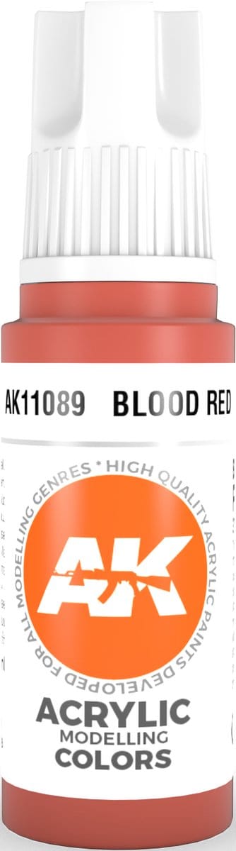 Blood Red Acrylic Modelling Color - 17ml - AK-11089