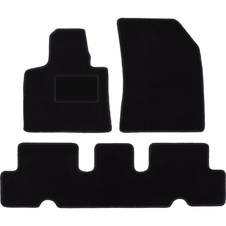 Zwarte veloursmatten voor: Citroen C4 Picasso II minivan (2013-)