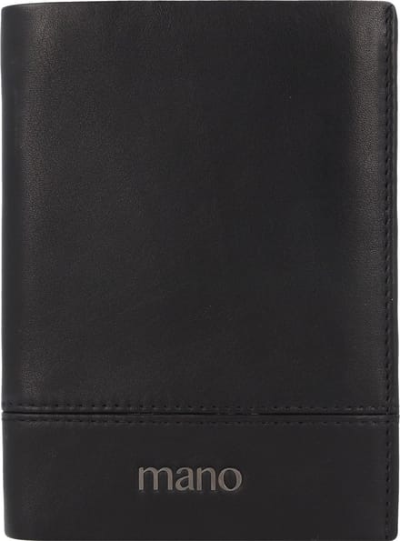 mano Portemonnee Don Romeo Vertical wallet with flap Black Zwart