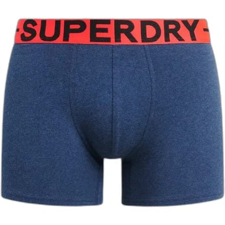 Superdry heren 2P boxers basic blauw