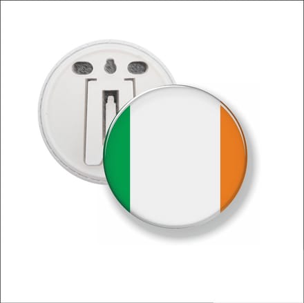 Button Met Clip 58 MM - Vlag Ierland