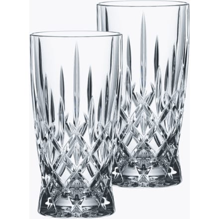 Nachtmann Latte Macchiato Glas Noblesse | Set van 2 | Kristalglas Latte Macchiato Kop | 350 ml | 147 mm hoog | Luxe Design & Vaatwasmachinebestendig