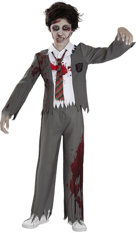 FUNIDELIA Zombie Studentenkostuum voor jongens - Maat: 135 - 152 cm
