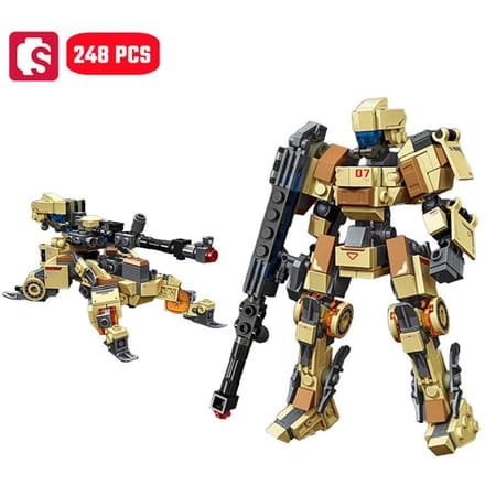 SEMBO Transformeerbare Mech Assemblage Bouwsteen MOC Robot Auto Bouwset Kinderspeelgoed voor Jongens Verjaardagscadeaus no box