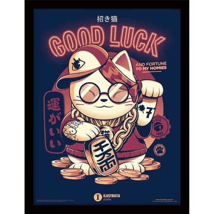 Wanddecoratie Pyramid Lucky Cat