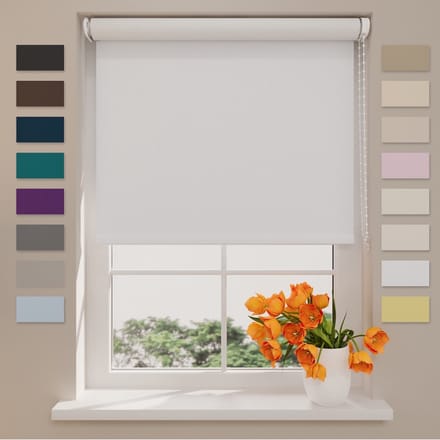 Rolgordijn Easy Verduisterend - White - 100 x 190 cm
