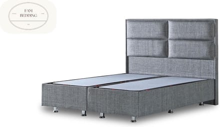 Boxspring Block zonder matras Antraciet 90x210
