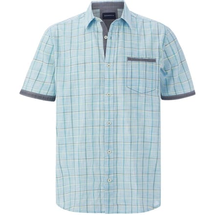 Babista herren Overhemd Met Korte Mouwen - 45/46 - lichtblauw - Plus Size